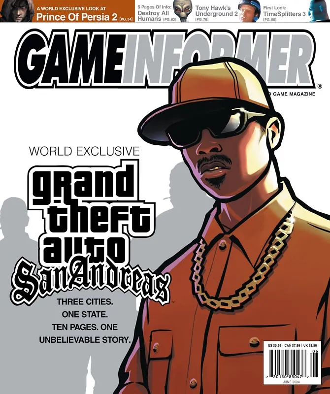 Game Informer San Andreas cover, 2004, issue 134a